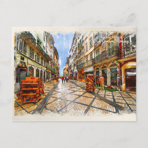 Stille Coimba Morning - Das wahre Portugal Postkarte