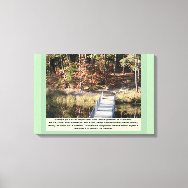 Stille Courage Inspiration Leinwanddruck (Vorderseite)