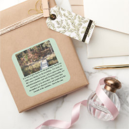 Stille Courage Inspiration Quadratischer Aufkleber