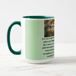Stille Courage Inspiration Tasse
