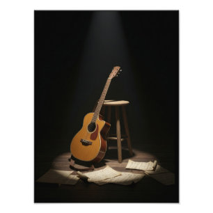 Stille der Musik Fotodruck