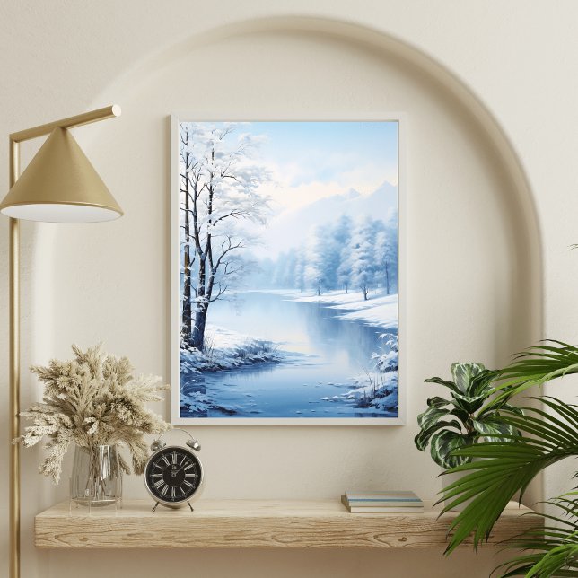 Stille des Winters: Froze Seenlandschaft Poster (Von Creator hochgeladen)