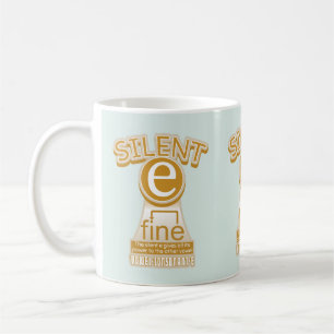 Stille E magische E-Phonik-Regel Kaffeetasse