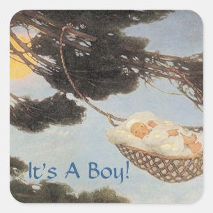 Stille-ein-Tschüss, Quadratischer Aufkleber