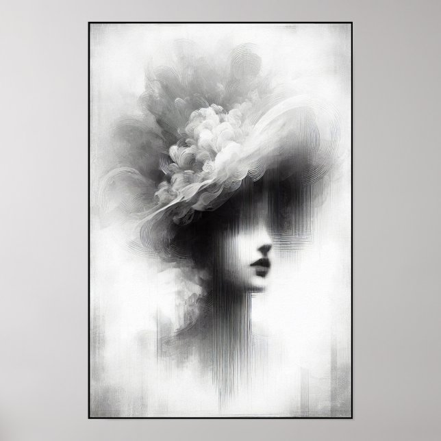Stille Elegance Abstrakt Poster (Vorne)