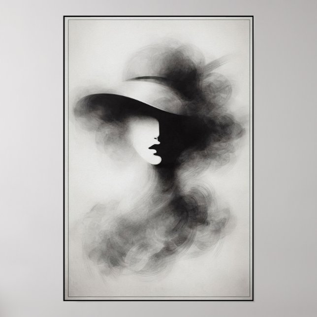 Stille Elegance Abstrakt Poster (Vorne)