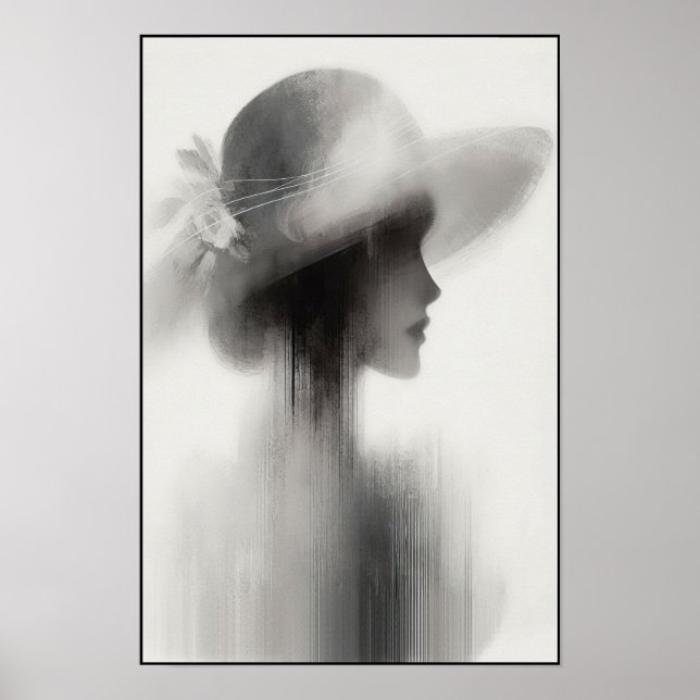 Stille Elegance Abstrakt Poster (Vorne)