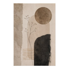 Stille Erde Abstrakte Wandkunst Poster