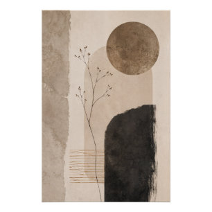 Stille Erde Abstrakte Wandkunst Poster