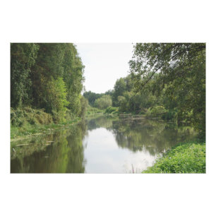 Stille Flussreflexion Fotodruck