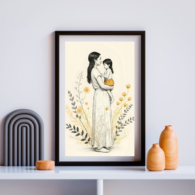 Stille Freude in ihren Armen Poster (Von Creator hochgeladen)