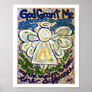 Stille Gebet Angel Malerei Art Poster (Klein)