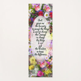 Stille Gebet auf dem Blumenstrauß Yogamatte