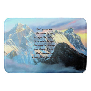 Stille Gebet mit Panoramablick Mount Everest Badematte