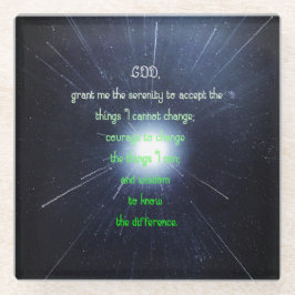 Stille Gebete Inspirierend Vintage Christliche Kun Glasuntersetzer