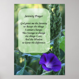 Stille Gebete Morning Glory Inspiration Poster