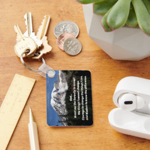 Stille Gebetslandschaft Rainier Berg Landschaft Schlüsselanhänger