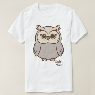 Stille Gedanken Eule T-Shirt