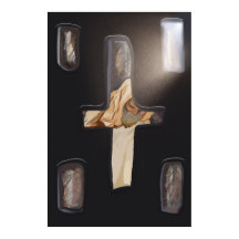 Stille gesehen Cruciform-Fenster, Einsatz Emmanuel