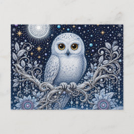 Stille Grüße aus der Winternacht Postkarte