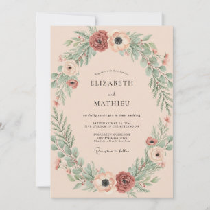 Stille Hochzeit mit Rostkranz Einladung