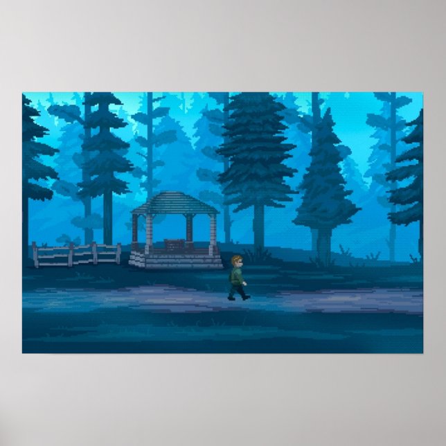 Stille Hügel 2 Wald Poster (Vorne)