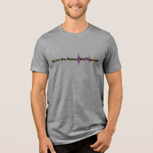 Stille im Sturm. Ruhige das Geräusch. Tri-Blend Shirt