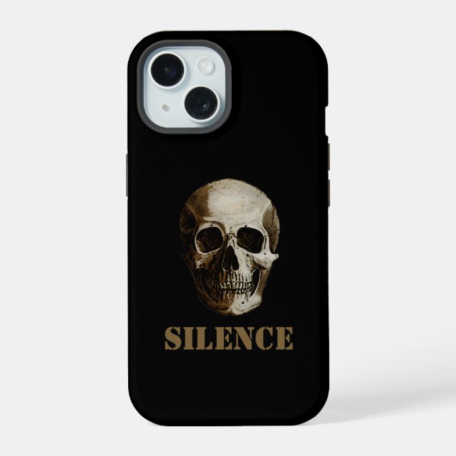 Stille iPhone 15 Hülle (Rückseite)
