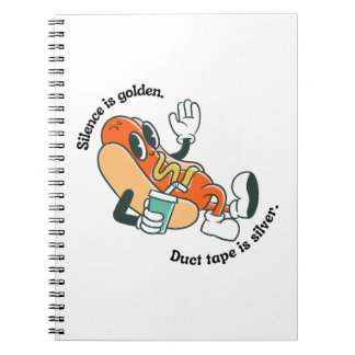 Stille ist goldig notizblock