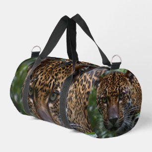 "Stille Jäger: Der Jaguar stalks the Forest" Duffle Bag