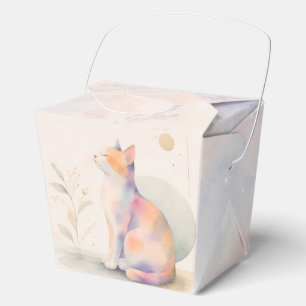 Stille Katze im Mondlicht Geschenkschachtel