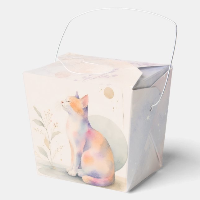 Stille Katze im Mondlicht Geschenkschachtel (Vorderseite)