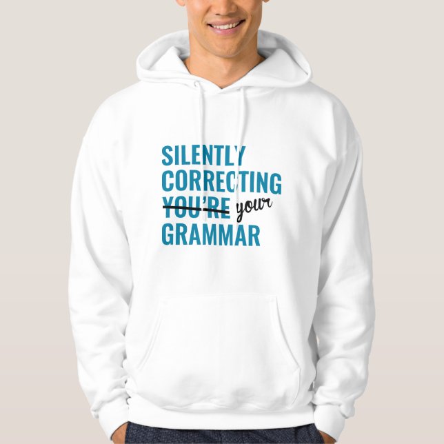 Stille Korrektur Hoodie (Vorderseite)