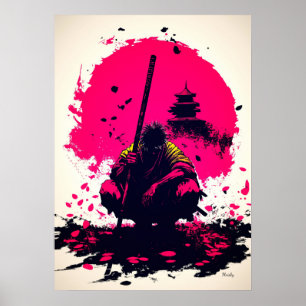Stille Kriegermonde unter wachsender Sonne Poster