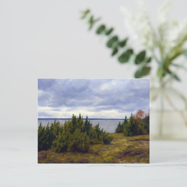 Stille Küste von Vormsi Postkarte (Stehend Vorderseite)