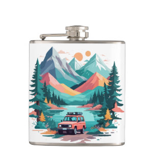 Stille Landschaft Stille Ruhe Natur Außenbereich Flachmann