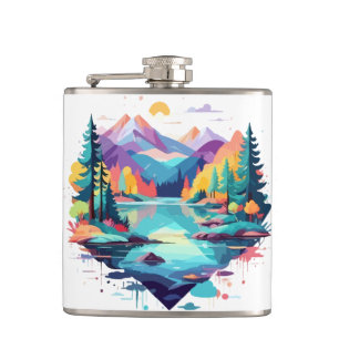 Stille Landschaft Stille Ruhe Natur Außenbereich Flachmann