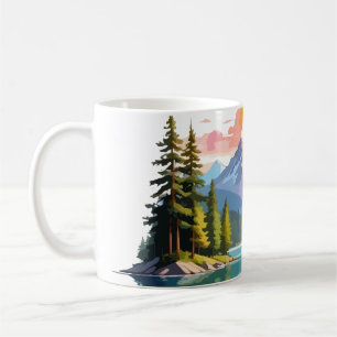 Stille Landschaft Stille Ruhe Natur Außenbereich Kaffeetasse