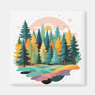 Stille Landschaft Stille Ruhe Natur Außenbereich Magnet