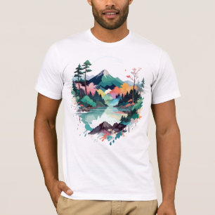 Stille Landschaft Stille Ruhe Natur Außenbereich T-Shirt