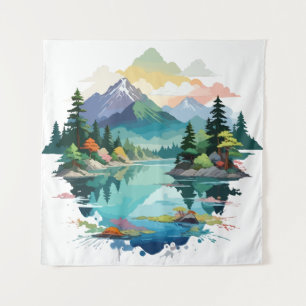 Stille Landschaft Stille Ruhe Natur Außenbereich Wandteppich