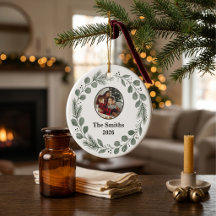 Stille Luxus-Sage-Grün-Familienfoto-Weihnachten