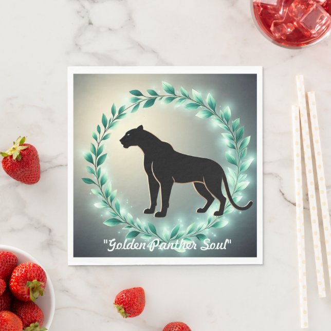 "Stille Macht Grazie" Serviette (Beispiel)