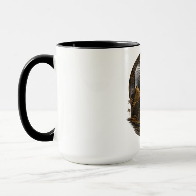 Stille Macht | Great Sphinx Ägypten Design Tasse (Links)
