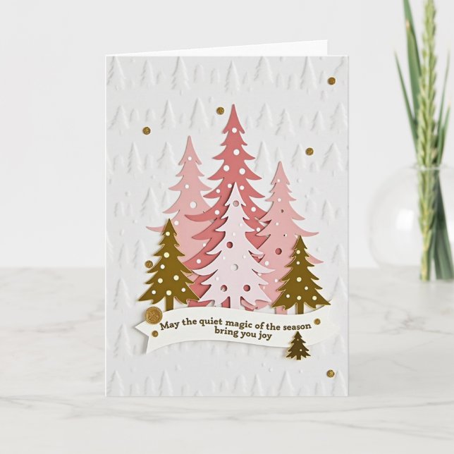 Stille Magie der Weihnachtskarte Karte (Vorderseite)