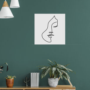 Stille - Minimalistische Fraueninsel Poster
