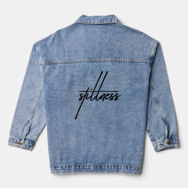 Stille – Minimalistischer Denim-Jacket für die Ruh Jeansjacke (Rückseite)