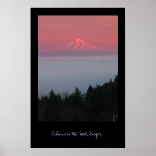 Stille, Mt.-Haube, Oregon Poster