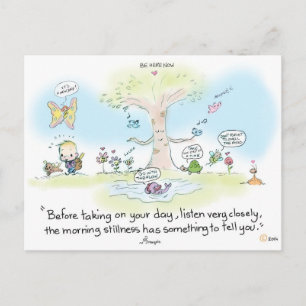 Stille nach der Karte Morgengrauen