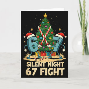 Stille Nacht 67 Kampf Lustiger Weihnachts-T-Shirt Karte
